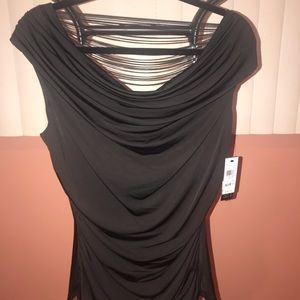 BCX strappy black top